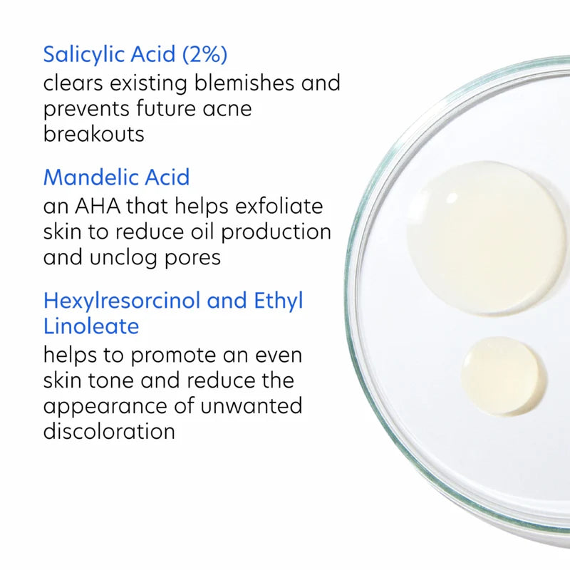 Salicylic Acid 2%, Mandelic Acid, Hexylresorconol and Ethyl Linoleate