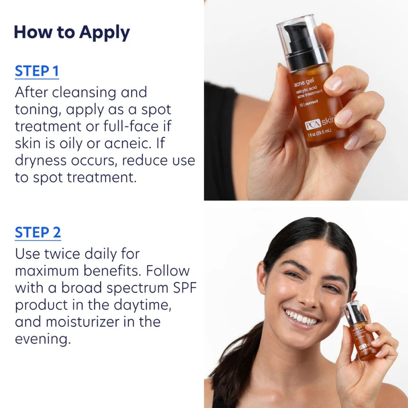 How to apply.  Use twice daily.