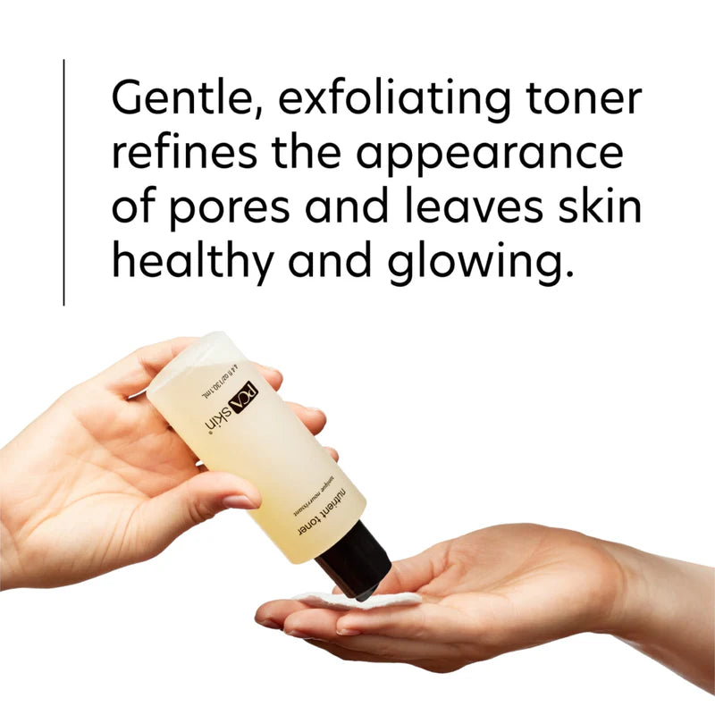 PCA Skin Nutrient Toner.  Gentle, exfoliating toner refines the appearance of pores and leaves skin healthy and glowing.