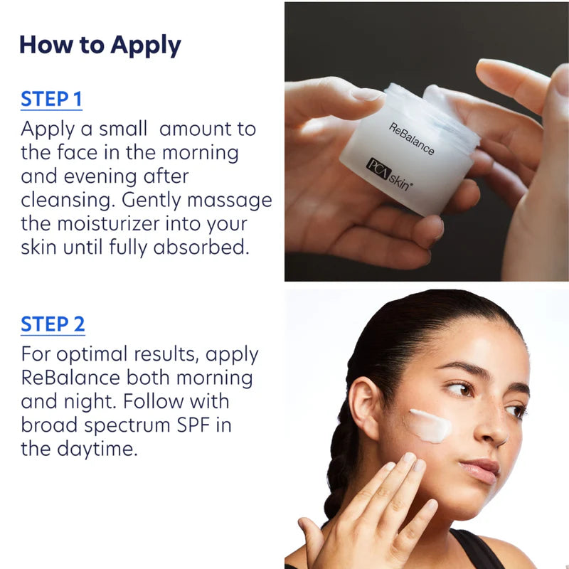 How to apply.  Morning and night.